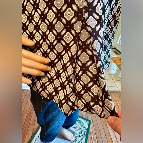 DRESSBARN!🤩Vintage Swing Jacket! Dressy Blazer/Worn Once! Blk-white/Size-L - Picture 10 of 14